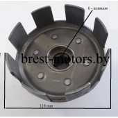 Корзина сцепления для мотоблока 9-18 л.с. 8 лепестков