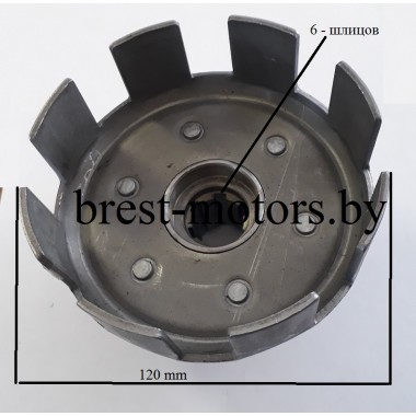 Корзина сцепления для мотоблока 9-18 л.с. 8 лепестков-0
