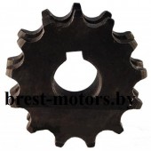 Звездочка привода активной почвофрезы минитрактора (13 зубьев)