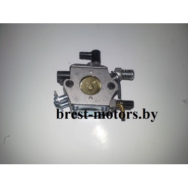 Карбюратор китайской бензопилы 4500-15 с подкачкой-0