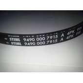 Ремень бензореза STIHL TS 800. Ребристый клиновой ремень 4PK998LB TS800 94900007915