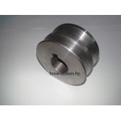 Шкив привода на 2 ремня. Посадочный диаметр 25 мм