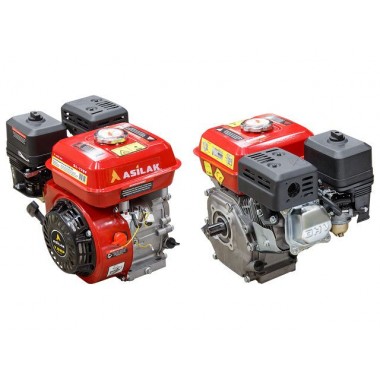 Двигатель бензиновый ASILAK SL 170F вал 25 мм. 6 шлицов.-0