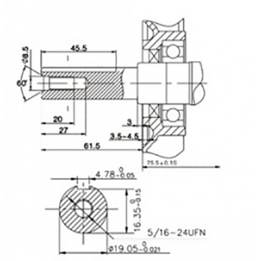 Двигатель бензиновый ASILAK SL 168F круглый вал 19 мм.-1