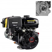 Двигатель бензиновый LONCIN G420F, 6 шлицов 25х35мм.