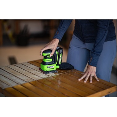 Виброшлифмашина аккумуляторная Greenworks G24SS14, без АКБ и ЗУ.-2