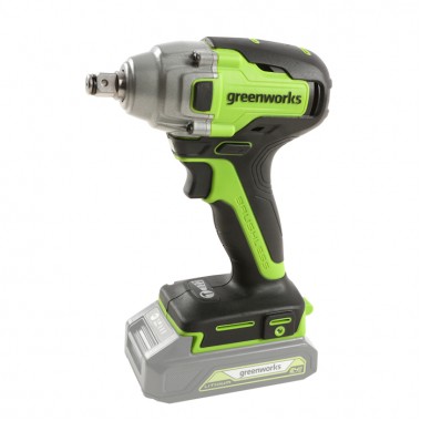 Гайковерт ударный аккумуляторный Greenworks G24IW400, 400 Нм., без АКБ и ЗУ.-5
