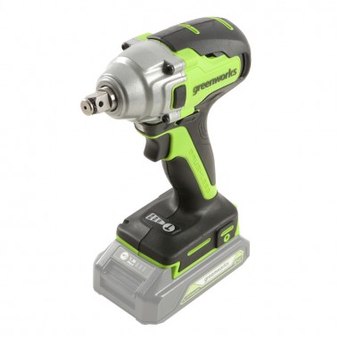 Гайковерт ударный аккумуляторный Greenworks G24IW400, 400 Нм., без АКБ и ЗУ.-3