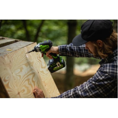 Винтоверт ударный аккумуляторный Greenworks GD24ID3, без АКБ и ЗУ.-1