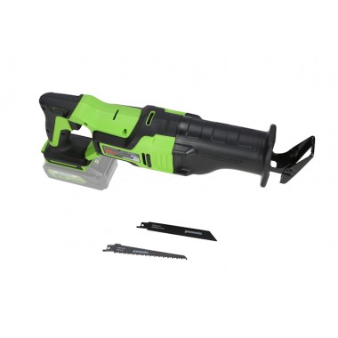 Пила сабельная аккумуляторная Greenworks GD24RS, без АКБ и ЗУ.-1