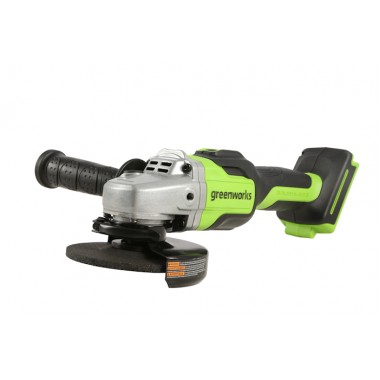 Угловая шлифовальная машина аккумуляторная Greenworks GD24AG, без АКБ и ЗУ.-2