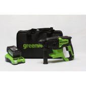 Перфоратор аккумуляторный Greenworks GD24SDS2, 2Дж., без АКБ и ЗУ.