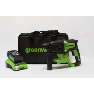 Перфоратор аккумуляторный Greenworks GD24SDS2, 2Дж., без АКБ и ЗУ.-0