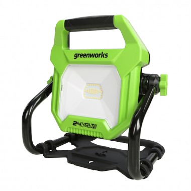 Фонарь светодиодный аккумуляторный Greenworks G24WL, без АКБ и ЗУ. 220/24 В.-0
