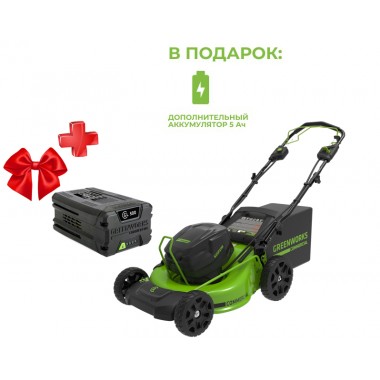 Газонокосилка аккумуляторная Greenworks GC82LM51SP2. Без АКБ, ЗУ.-0