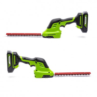 Ножницы-кусторез садовые аккумуляторные Greenworks G24SHT-3