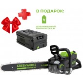 Аккумуляторная пила Greenworks GD82CS51