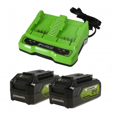 Зарядное устройство Greenworks 24V, G24X2UC2, 2А.-2