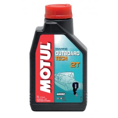 Масло для лодочного мотора, двухтактное, Motul Outboard Tech 2T, 1л-0