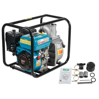 Мотопомпа ECO WP-703C (для слабозагрязненной воды, 4/9 кВт, 700 л/мин)-0