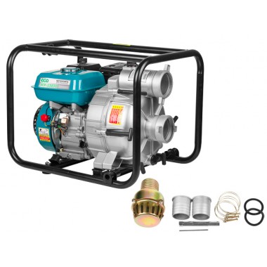 Мотопомпа ECO WP-1404D грязевая 85 куб/час 1400 л/мин-0