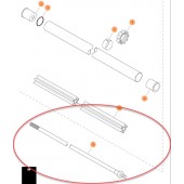 Вал привода 343R 545RX 545RXT 545RXT AT L=1512 ø9, solid 503 92 44-02