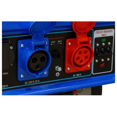 Бензогенератор ECO PE-9001E3FP, трёхфазный 380В./однофазный 220В.-1