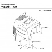 Крышка цилиндра Kawasaki TJ53E 49089-2781 ОРИГИНАЛ