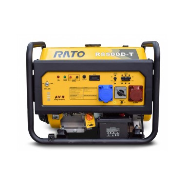 Бензогенератор RATO R8500D-T 220/380V 8,5 кВт электростартер-0