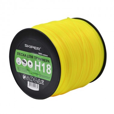 Леска ф 3.0 мм х 369 м звездочка. сеч. (желт) SKIPER Н18-0