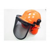 Шлем защитный со щитком и наушниками LongDarPlastic SM96756