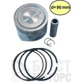 Поршень в сборе двигателя 16 л.с. 190F/GX420 90 mm (комплект)