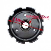 Корзина сцепления мотоблока 6-8лс (25мм шлицы, 8 лепестков)