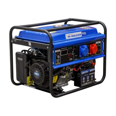 Бензогенератор ECO PE-9001E3FP, трёхфазный 380В./однофазный 220В.-0