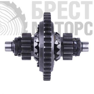 Дифференциал минитрактора в сборе 43 зубьев-0