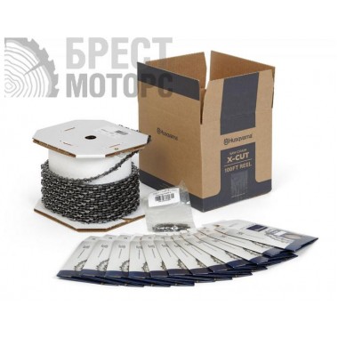 Бухта цепи 3/8";mini 1.3 100' S93G X-Cut Husqvarna-0