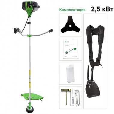 Мотокоса Spec SP-2501 2.5 кВт, AUTOCUT25, НОЖ 3Т, ДВУПЛЕЧНЫЙ РЕМЕНЬ-0