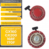 Стартер двигателя GX 160-200;168-170 F (6-8 л.с.)