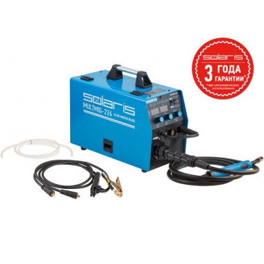 Полуавтомат сварочный Solaris MULTIMIG-226 (MIG/MMA) еврорукав 3 метра-0