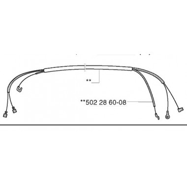 Трос газа (кабель управления заслонкой) Husqvarna 245RX 240R-0