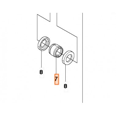 Подшипник игольчатый Husqvarna 143RII 505 29 73-01-0