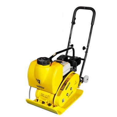 Виброплита VEKTOR VPG-90В 90 кг двигателем Lifan (бак, колеса)-0