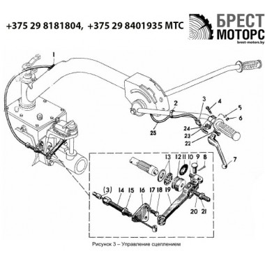 А-схема мотоблока МТЗ БЕЛАРУС 09Н-9