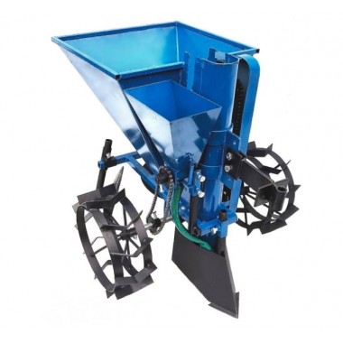 Сажалка к мотоблоку универсальная КС 01-01 с бункером под удобрения-0