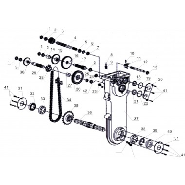 А-схема мотокультиватора коробки передач и редуктора-0