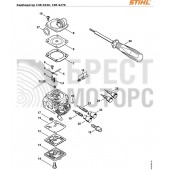 Карбюратор бензопилы STIHL MS 361 Zama C3R-S236 Оригинал.