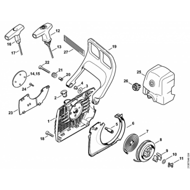 Приспособление для защиты рук STIHL MS 361 -1