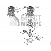 Поршень бензопилы STIHL MS 230 FS400 D40 Y3600805 аналог 11230302019