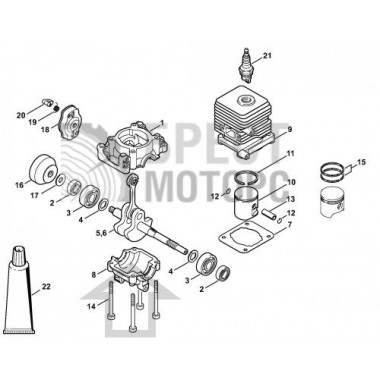 Коленвал мотокосы STIHL FS 38 55 41400300401 Коленвал мотокосы STIHL FS 38 55 41400300401-0