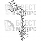 Редуктор мотокосы Stihl FS 55 4140 640 0110 (ст.образец до 2014 г.)